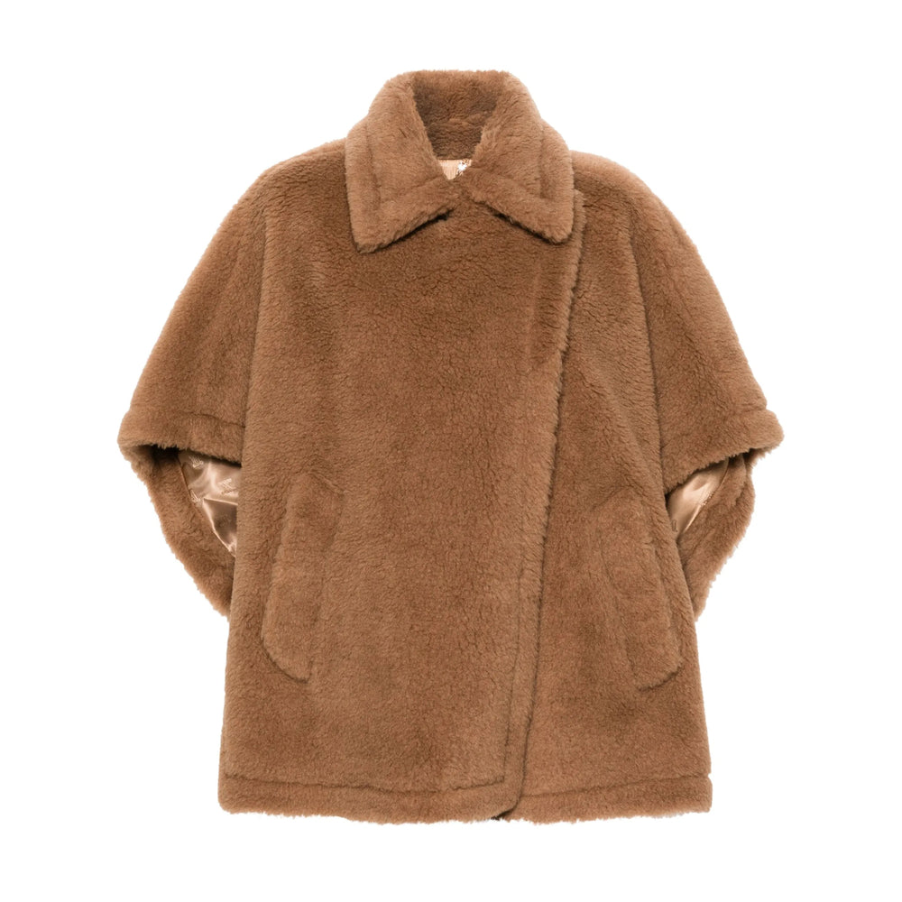 Max Mara Brown Jackets - Capes & Ponchos Women MAX MARA