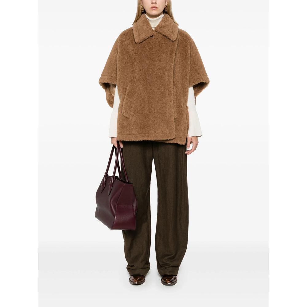 Max Mara Brown Jackets - Capes & Ponchos Women MAX MARA