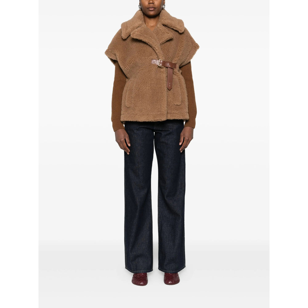 Max Mara Brown Jackets - Capes & Ponchos Women MAX MARA
