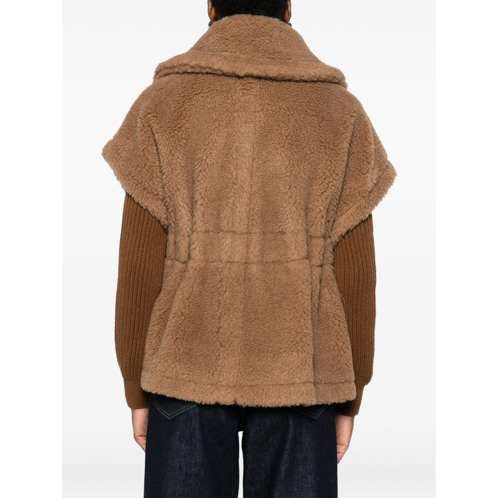 Max Mara Brown Jackets - Capes & Ponchos Women MAX MARA