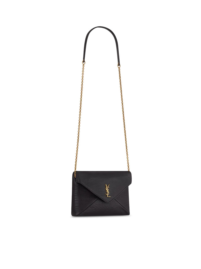Saint Laurent Women Cassandre Small Lambskin Chain Clutch SAINT LAURENT