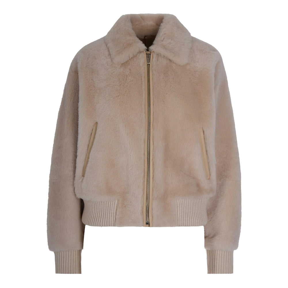 Max Mara Studio Neutrals Jackets - Faux Fur & Shearling Jackets Women MAX MARA STUDIO