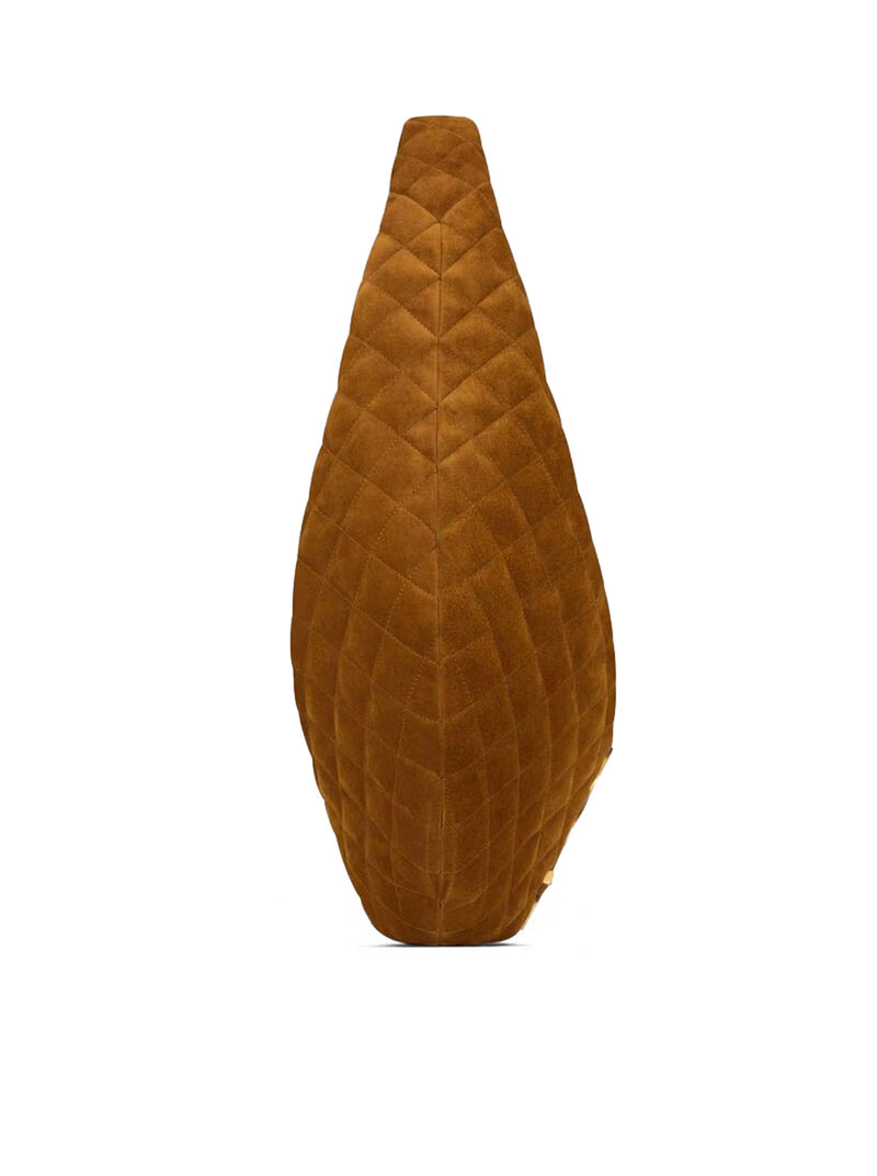 Saint Laurent Women Icare Quilted Suede Hobo Bag SAINT LAURENT