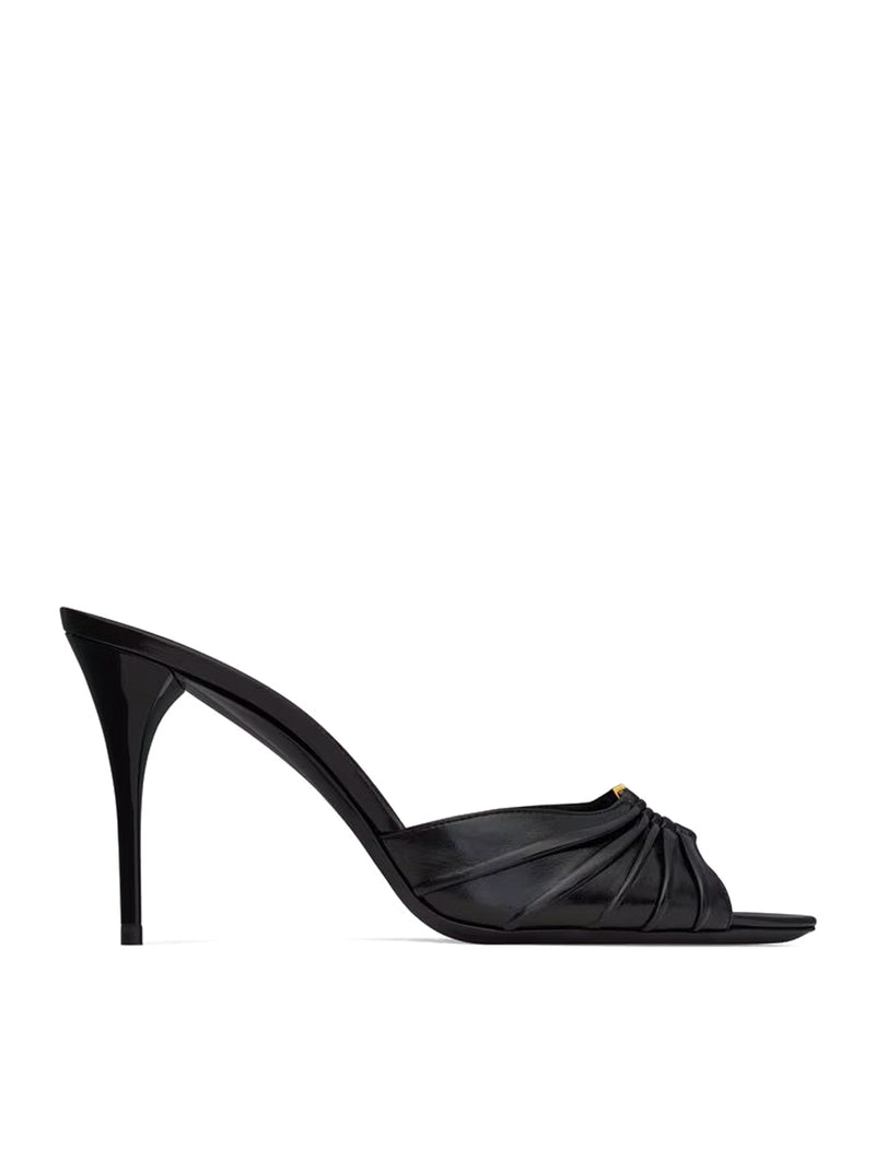 Saint Laurent Women Smooth Leather Babylone Mule SAINT LAURENT