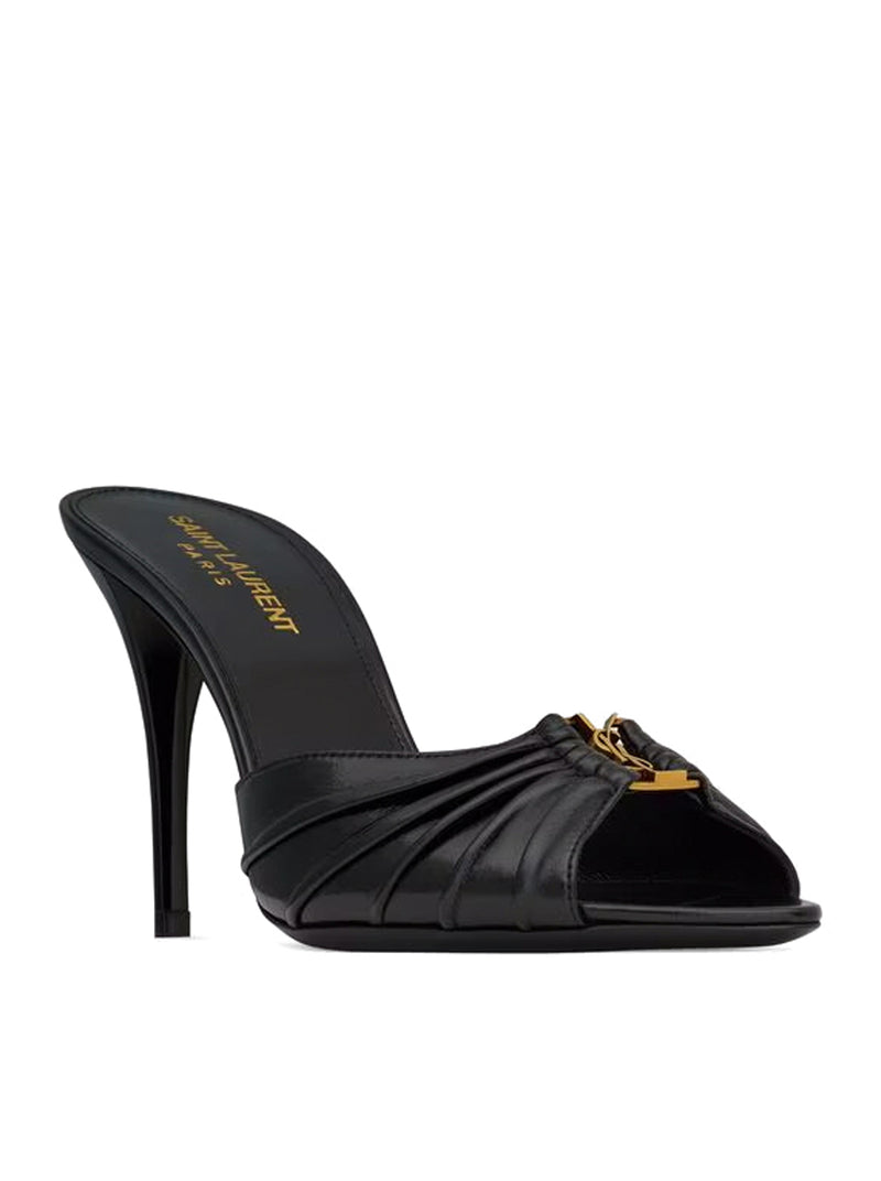 Saint Laurent Women Smooth Leather Babylone Mule SAINT LAURENT