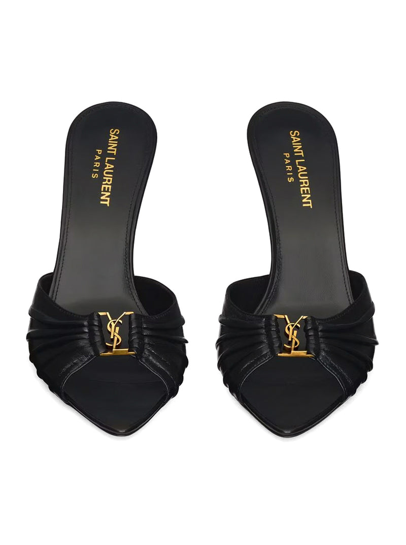 Saint Laurent Women Smooth Leather Babylone Mule SAINT LAURENT