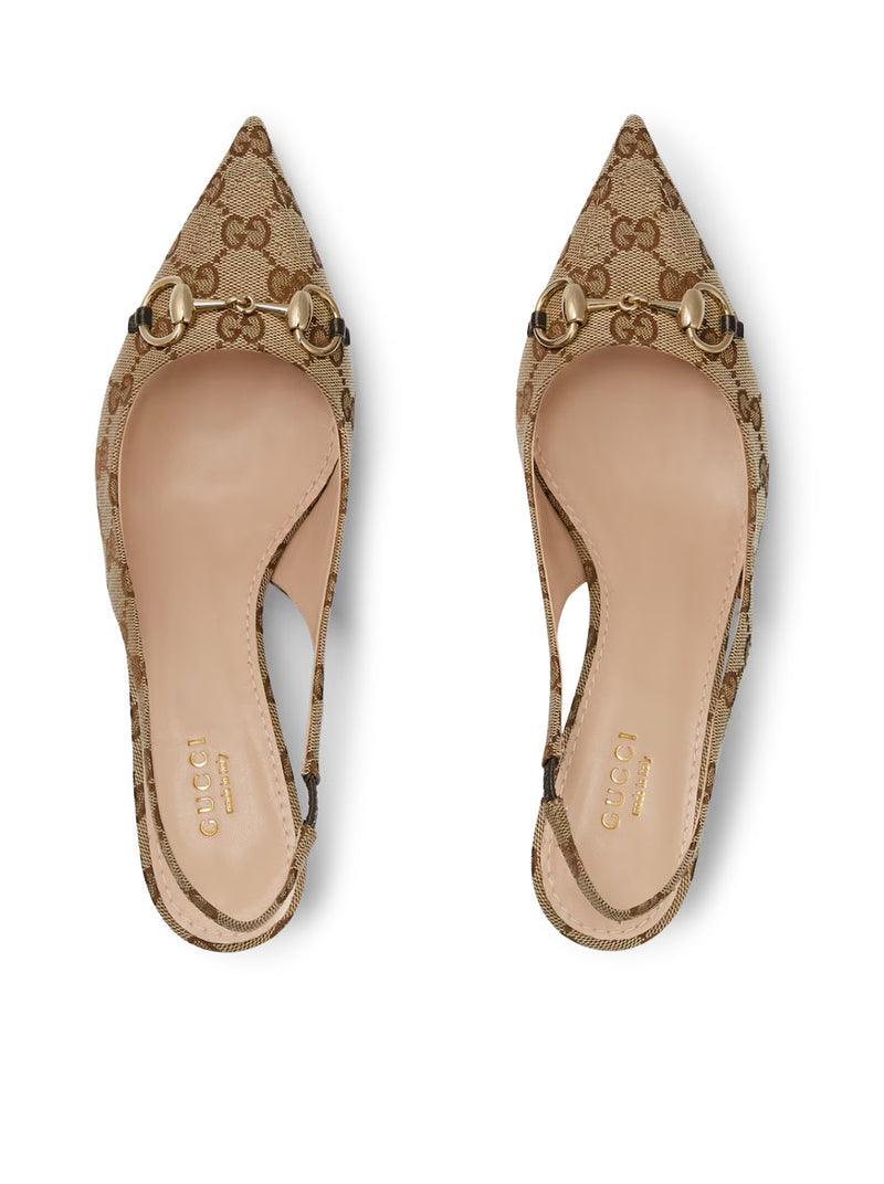 Gucci Women Slingback Collection With Horse Hook GUCCI