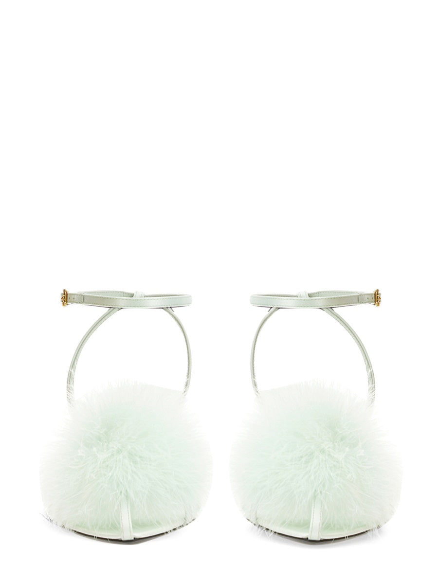 Saint Laurent Women Mule Mae In Satin Crepe SAINT LAURENT
