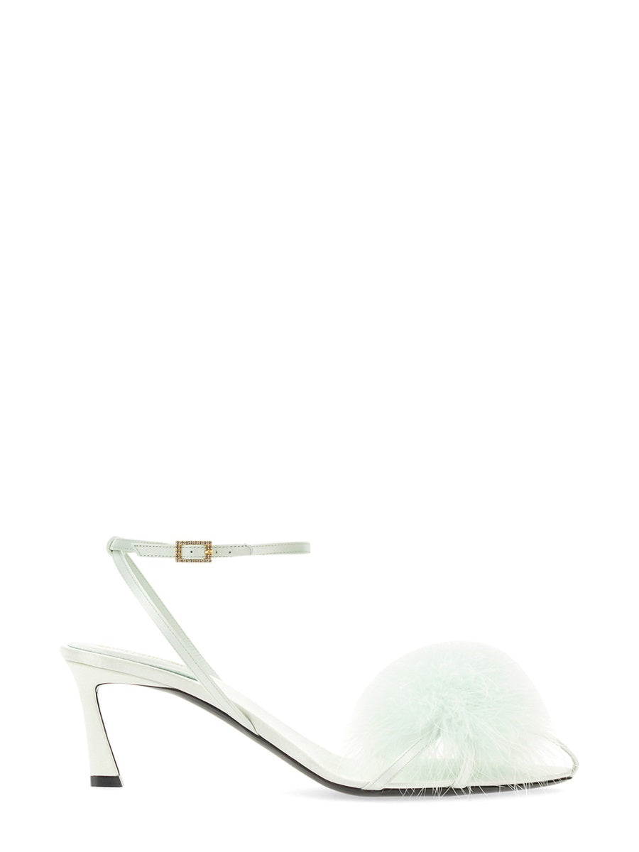 Saint Laurent Women Mule Mae In Satin Crepe SAINT LAURENT