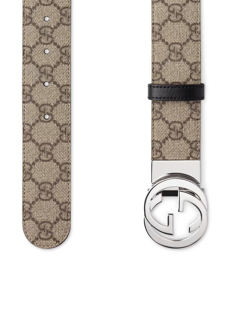 Gucci Men Reversible Belt With Gg Cross Buckle GUCCI