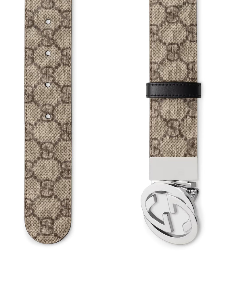 Gucci Men Reversible Belt With Gg Cross Buckle GUCCI
