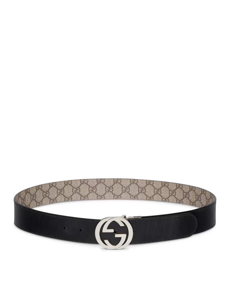Gucci Men Reversible Belt With Gg Cross Buckle GUCCI