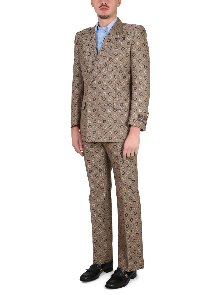 Gucci Men Maxi Clamp Pattern Cotton Jacket GUCCI