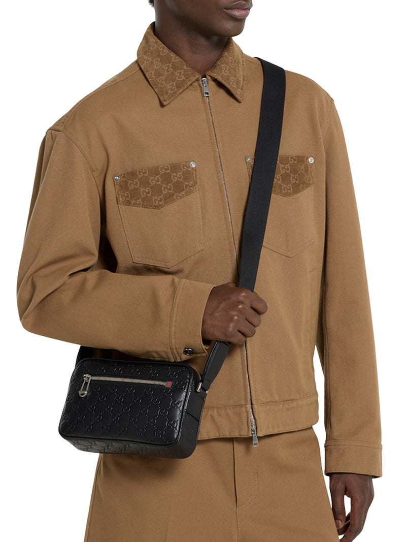Gucci Men Small Gg Emblem Shoulder Bag GUCCI
