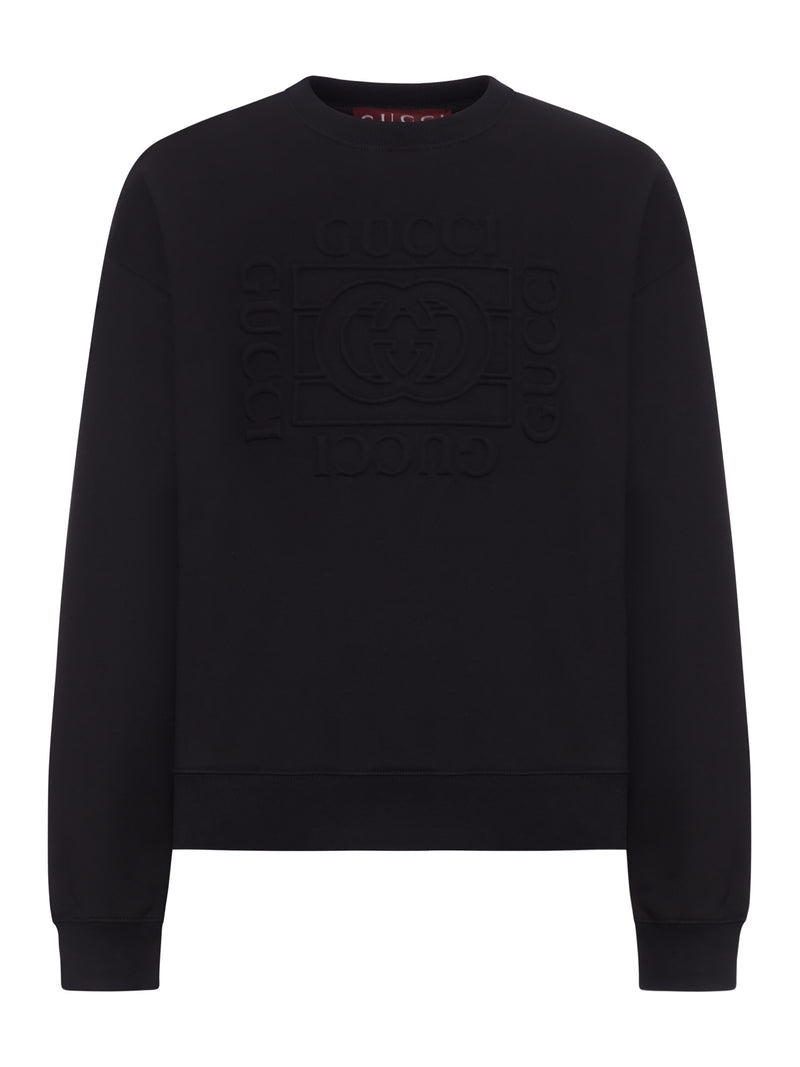 Gucci Men Brushed Cotton Jersey Sweatshirt With Logo GUCCI
