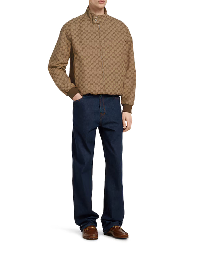 Gucci Men Gg Fabric Bomber Jacket GUCCI