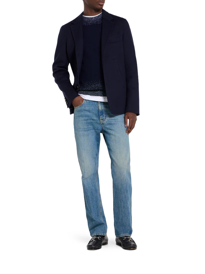 Gucci Men Slim-Fit Cotton Denim Trousers GUCCI
