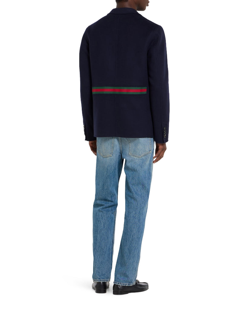 Gucci Men Slim-Fit Cotton Denim Trousers GUCCI