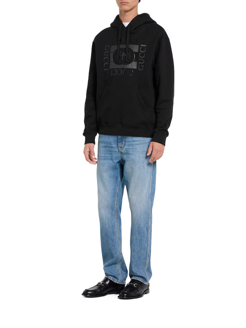Gucci Men Cotton Jersey Hoodie With Print GUCCI