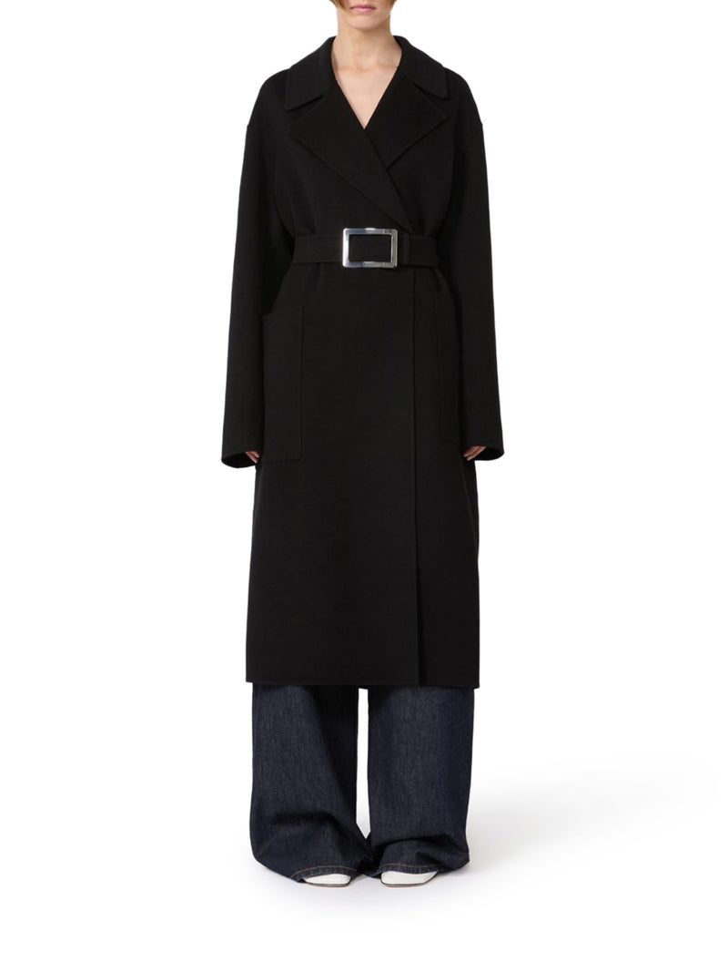 Sportmax Women Pure Wool Robe Coat SPORTMAX