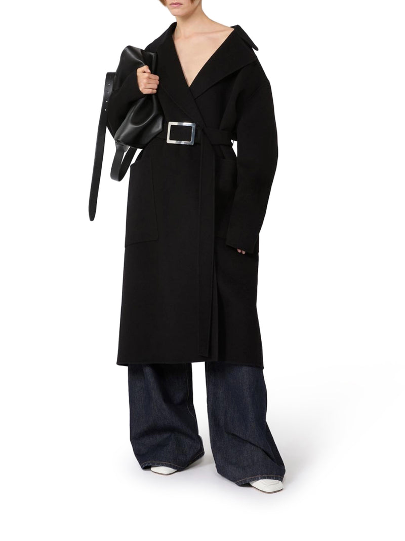 Sportmax Women Pure Wool Robe Coat SPORTMAX