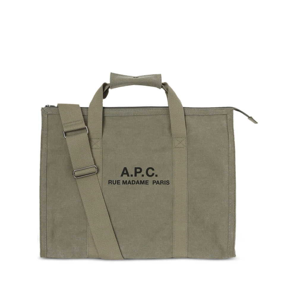 A.P.C. Green Tote Bags Men A.P.C.