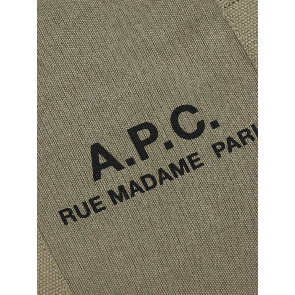 A.P.C. Green Tote Bags Men A.P.C.