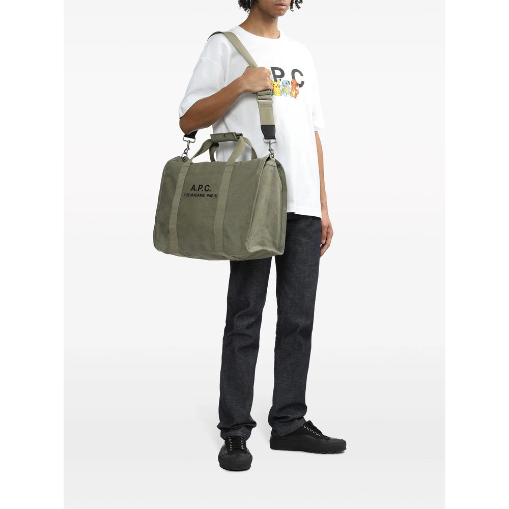 A.P.C. Green Tote Bags Men A.P.C.