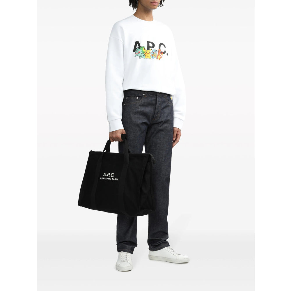 A.P.C. Black Tote Bags Men A.P.C.