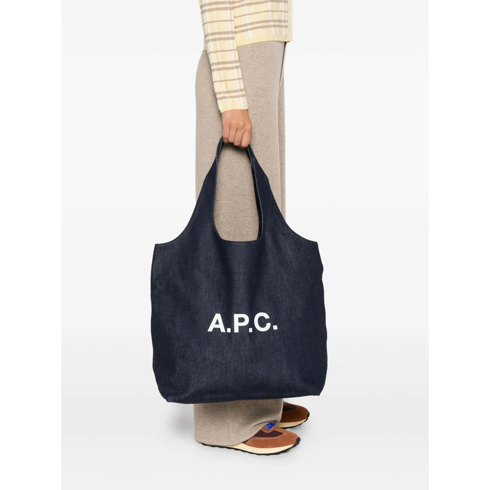 A.P.C. Blue Tote Bags Men A.P.C.