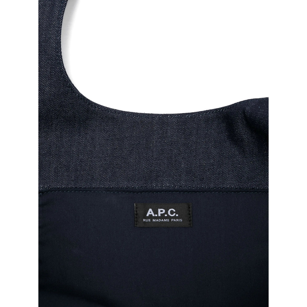 A.P.C. Blue Tote Bags Men A.P.C.