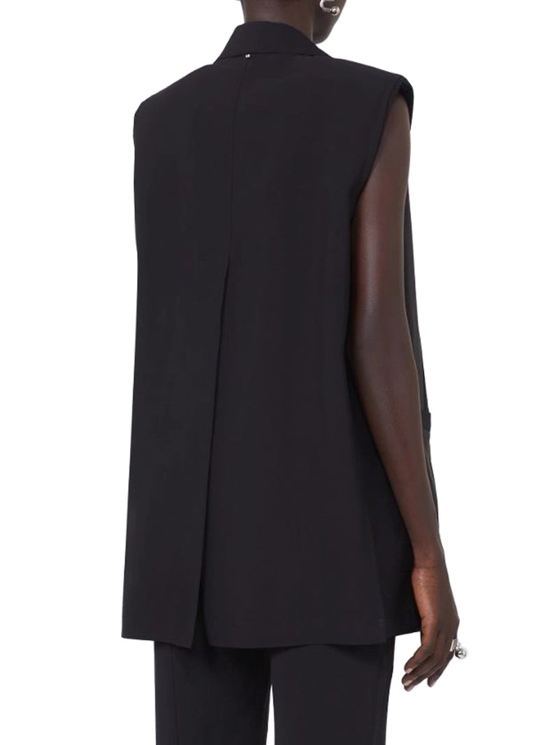 Sportmax Women Oversized Vest In Washed Viscose SPORTMAX