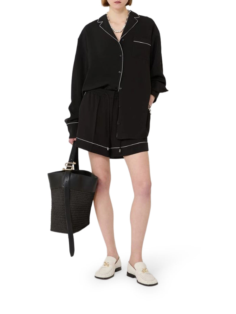Sportmax Women Satin Jogger Shorts SPORTMAX