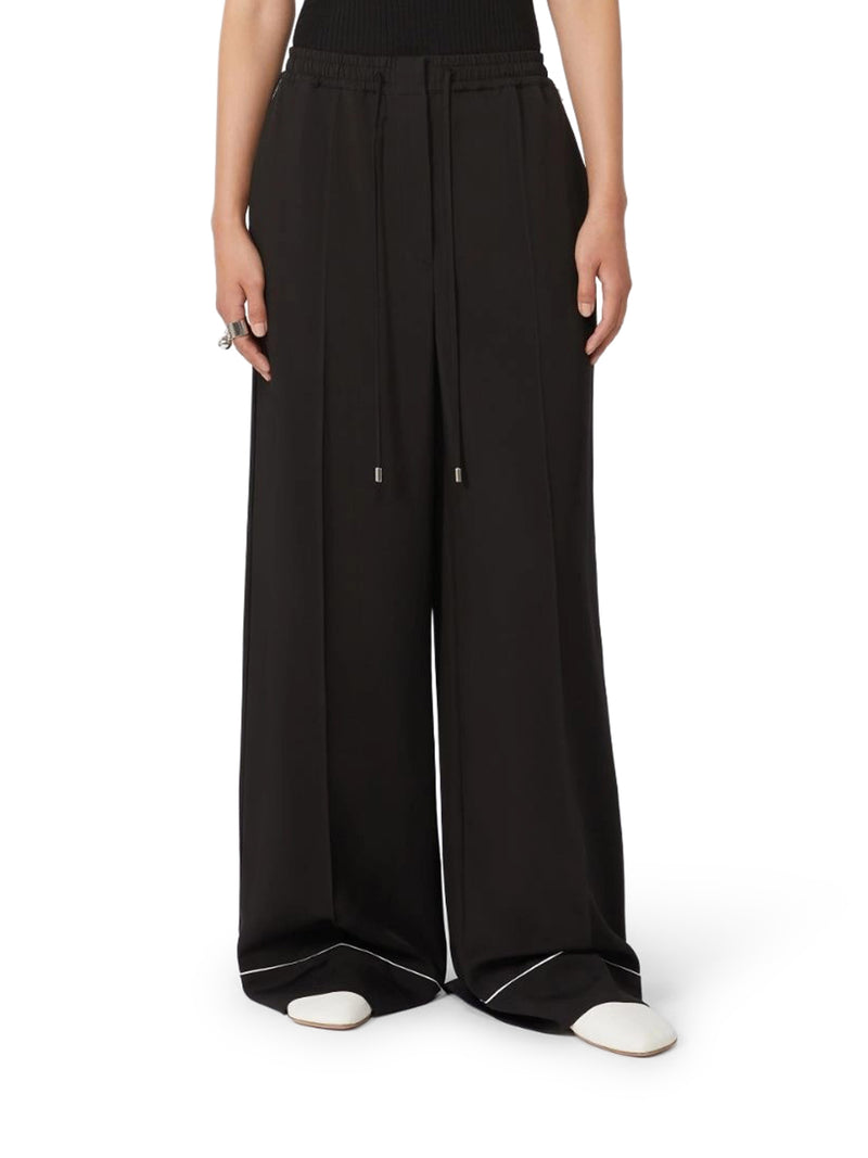 Sportmax Women Satin Rivet Jogger Pants SPORTMAX