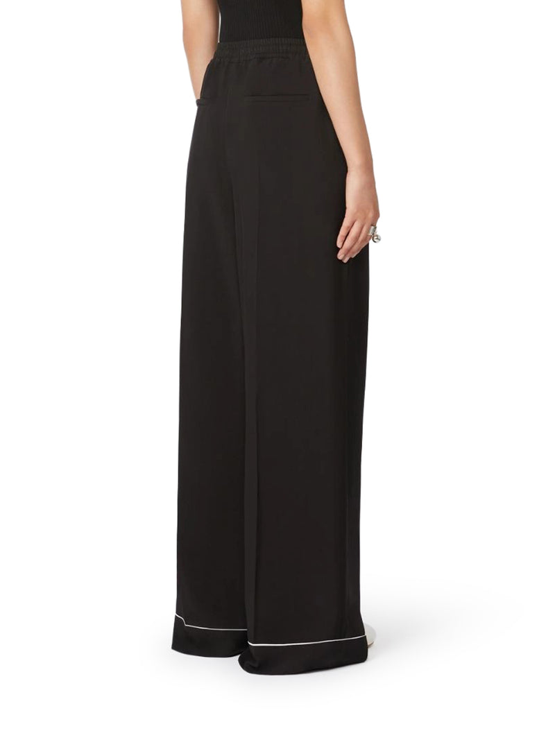 Sportmax Women Satin Rivet Jogger Pants SPORTMAX