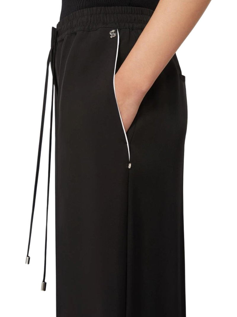 Sportmax Women Satin Rivet Jogger Pants SPORTMAX