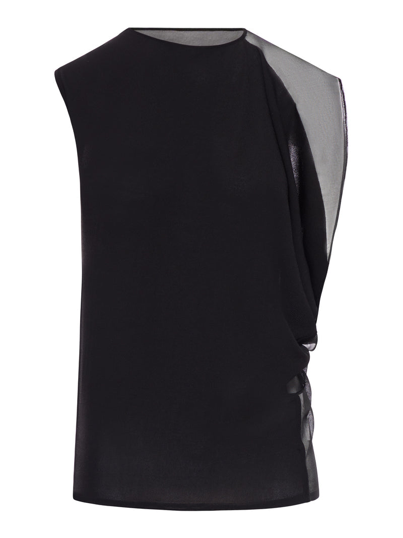 Sportmax Women Asymmetric Top In Stretch Fabric SPORTMAX