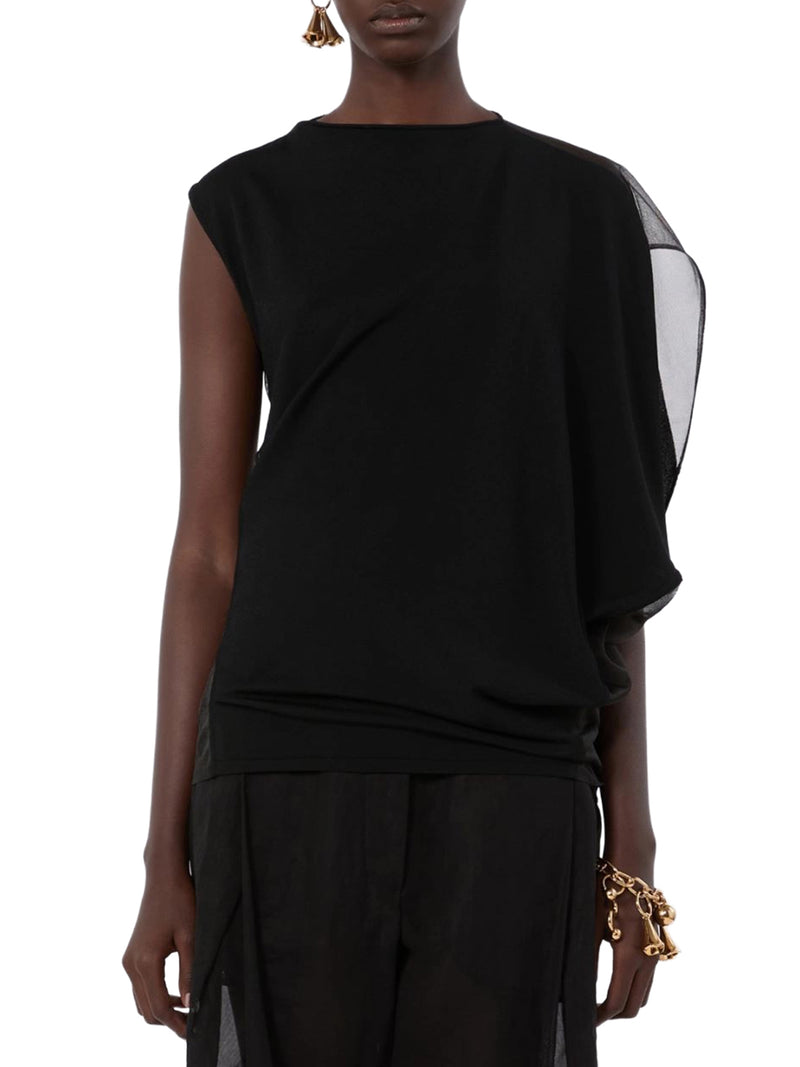 Sportmax Women Asymmetric Top In Stretch Fabric SPORTMAX