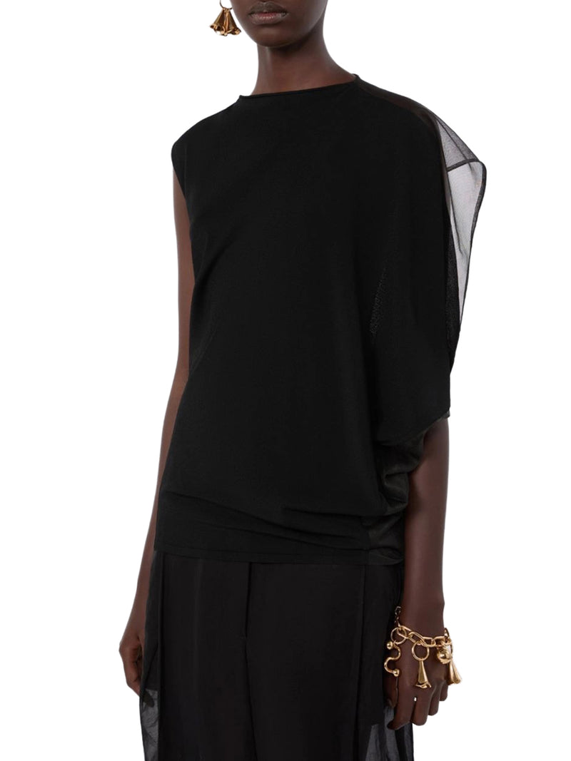 Sportmax Women Asymmetric Top In Stretch Fabric SPORTMAX
