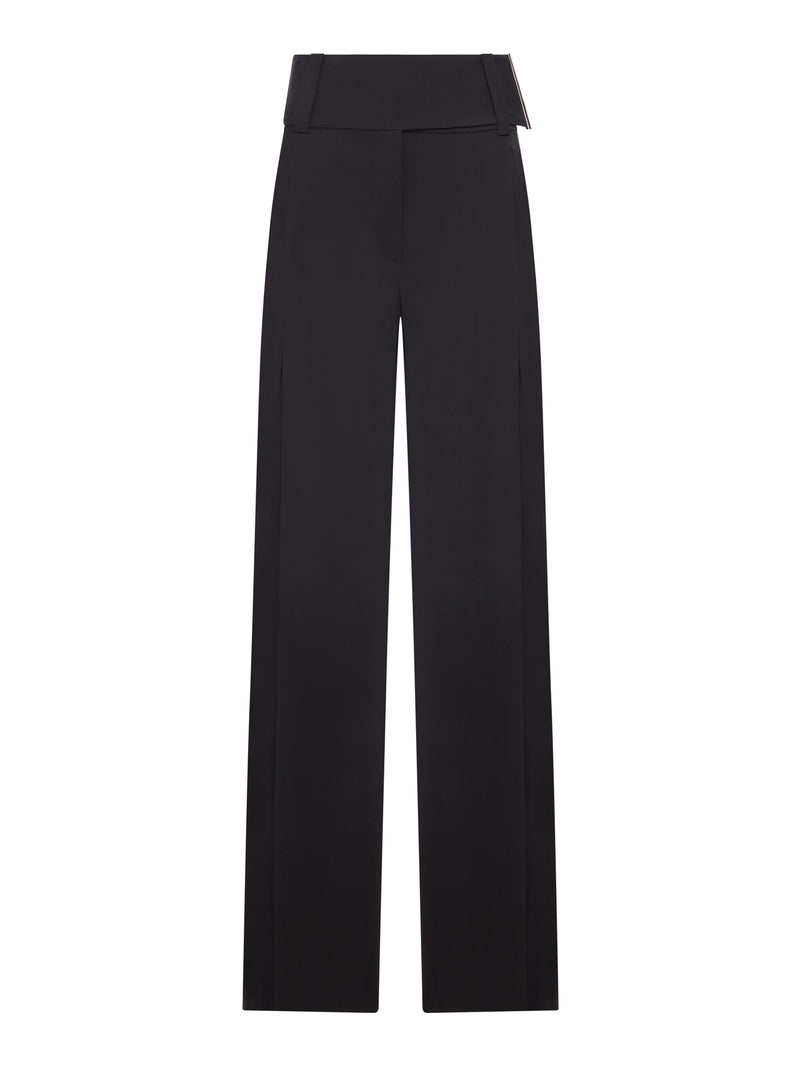 Sportmax Women Wide Satin Trousers SPORTMAX