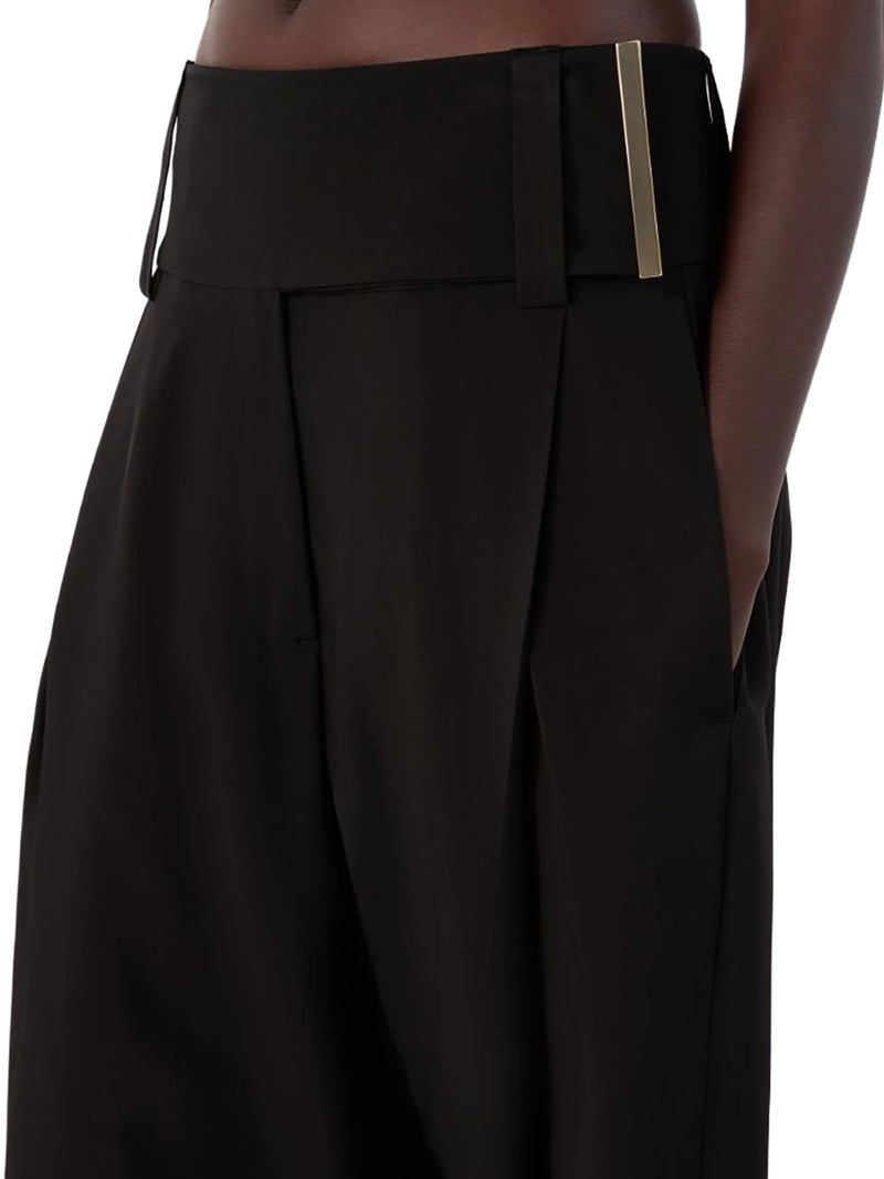 Sportmax Women Wide Satin Trousers SPORTMAX