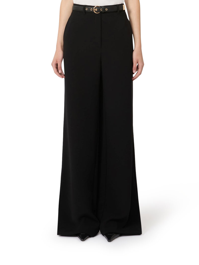 Max Mara Studio Women Wide Leg Cady Pants MAX MARA STUDIO