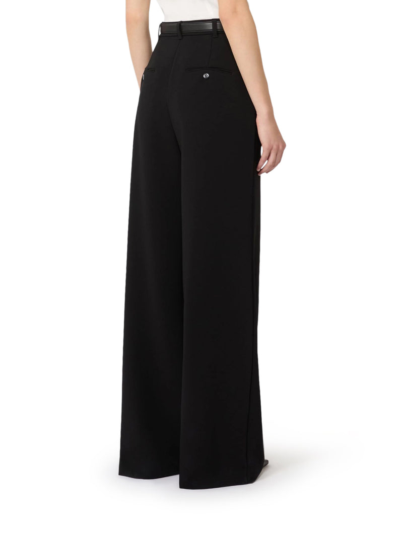 Max Mara Studio Women Wide Leg Cady Pants MAX MARA STUDIO