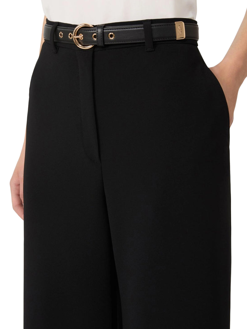 Max Mara Studio Women Wide Leg Cady Pants MAX MARA STUDIO