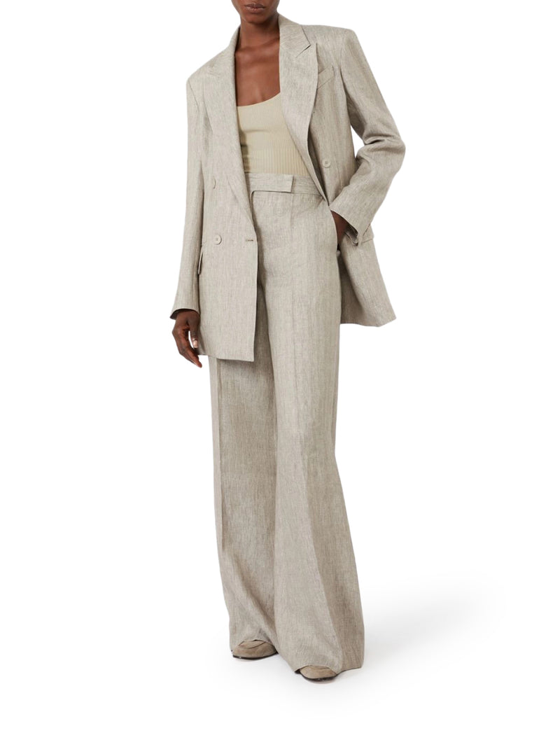 Max Mara Women Chevron Linen Batavia Trousers MAX MARA