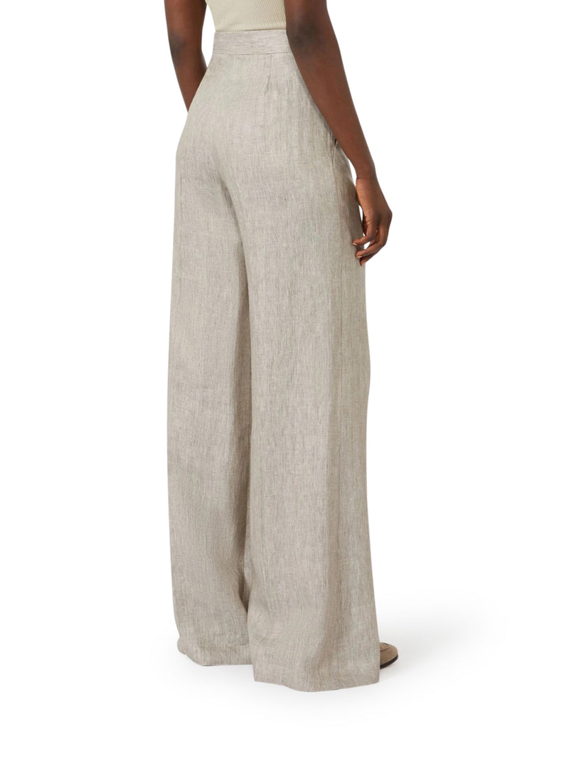 Max Mara Women Chevron Linen Batavia Trousers MAX MARA