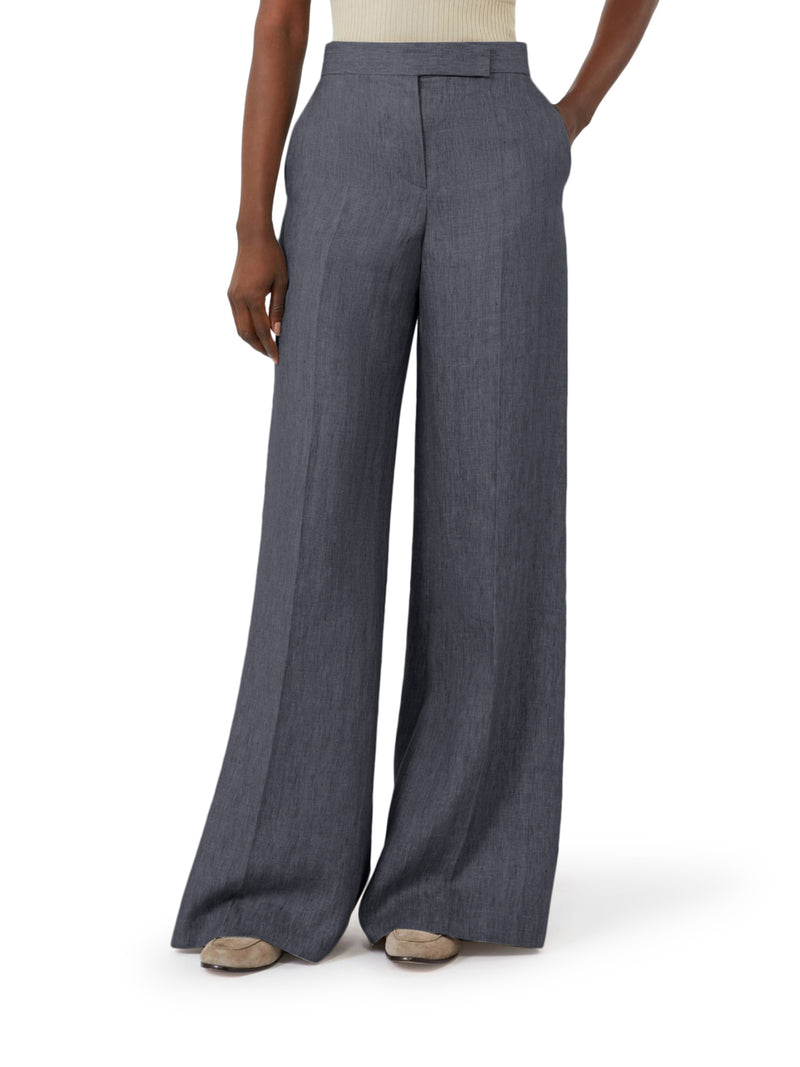 Max Mara Women Chevron Linen Batavia Trousers MAX MARA