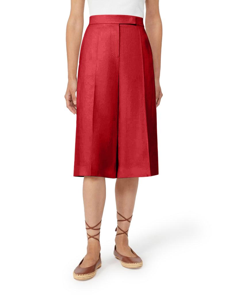 Max Mara Women Kaki Linen Bermuda Shorts MAX MARA