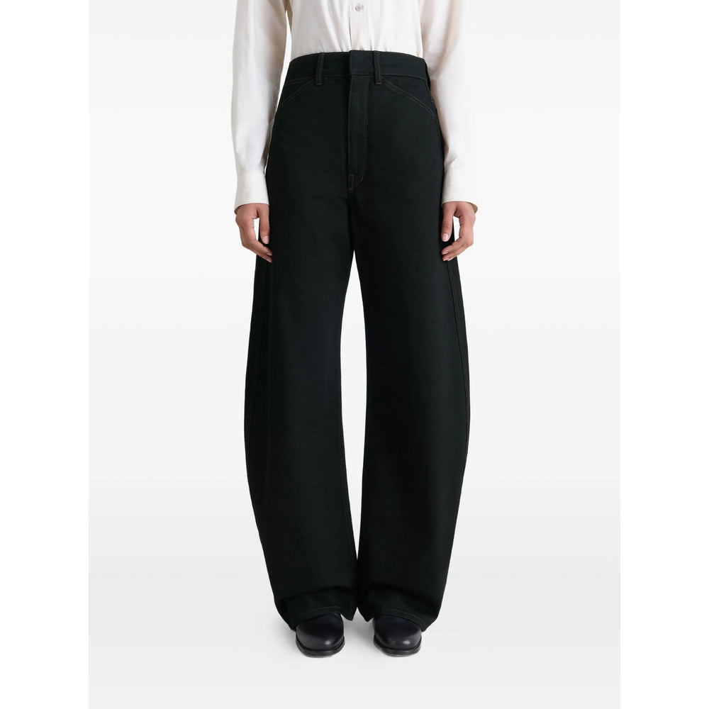Lemaire Black Denim - Wide-Leg Jeans Women LEMAIRE