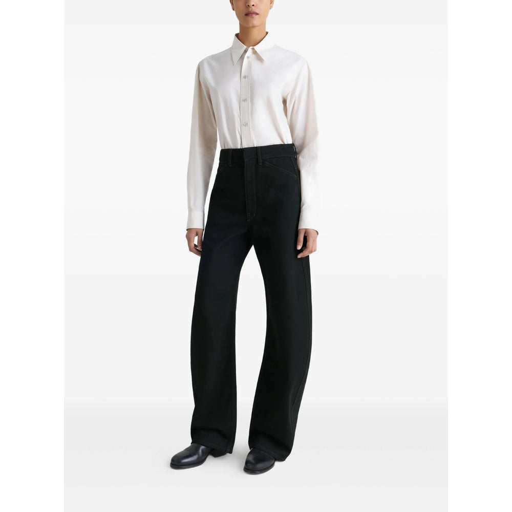 Lemaire Black Denim - Wide-Leg Jeans Women LEMAIRE
